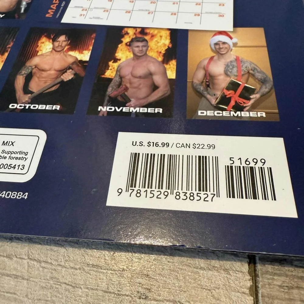 Firefighters 2024 Calendar Blue Orange